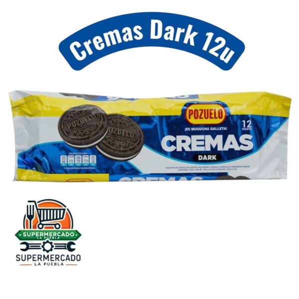 Galletas Cremas dark 12u