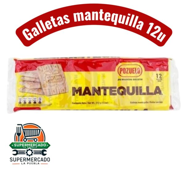 Galletas mantequilla 12u