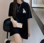 Camiseta unisex, oversize, con estampado "Los Angeles"