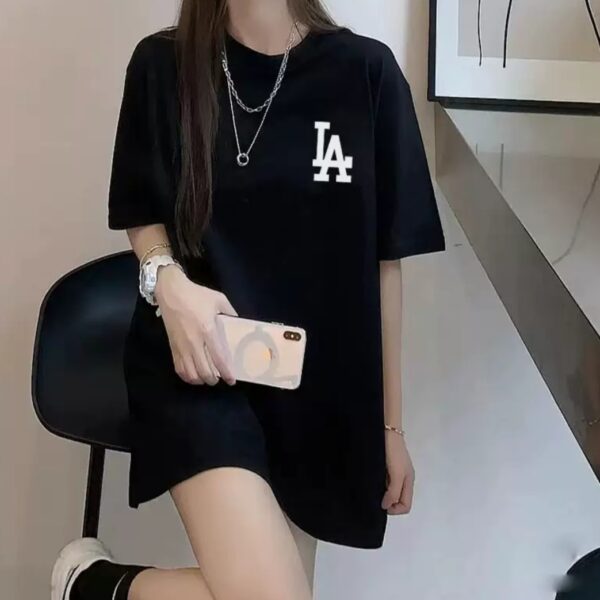 Camiseta unisex, oversize, con estampado "Los Angeles"