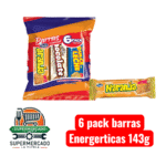 6Pack barras energeticas jacks 143g