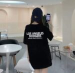 Camiseta unisex, oversize, con estampado "Los Angeles" - Image 3