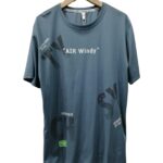 Camiseta "AIR WINDY" en color azul grisáceo