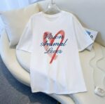 Camiseta para hombre con estampado de corazón