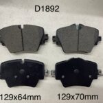 Pastillas de frenos BMW X1 16-18 XDRIVE MINI COOPER 16-18 D1892