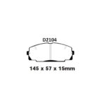 Pastillas de frenos Toyota HIACE 05-20 DYNA 05-20 D2104 D5011 D1344 04465-26421 - Image 2
