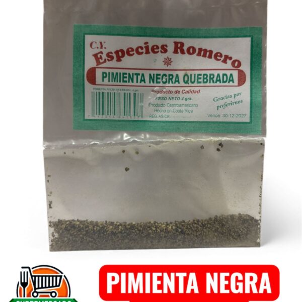 Pimienta negra quebrada romero 4g