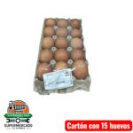 Cartón con 15 huevos