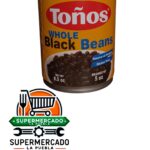 Frijoles negros enteros Toños lata 240g