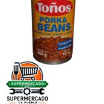 Frijoles enteros con cerdo Pork&beans Toños lata 460g