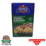Pastas Prince Plumas Tomate y albahaca 230g Roma