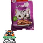 Alimento húmedo whiskas fillets res adulto 85g