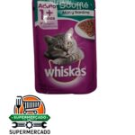 Alimento húmedo whiskas fillets atún y sardina souffle adulto 85g