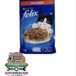 Alimento húmedo para gatos Felix pouch con carne 85G