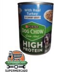 Dog chow adultos pavo high protein lata 368g