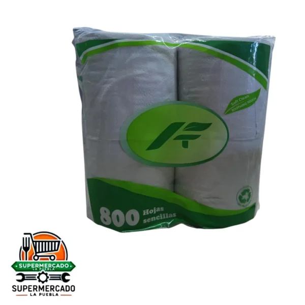 Papel Higiénico Soft Clean 4 rollos 800hojas