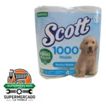 Papel Higiénico 1000 hojas Scott 4 Rollos