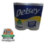Papel Higiénico 1000 hojas Delsey 4 Rollos