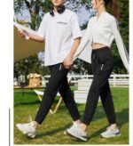 Jogger para hombre y mujer, en blanco y negro