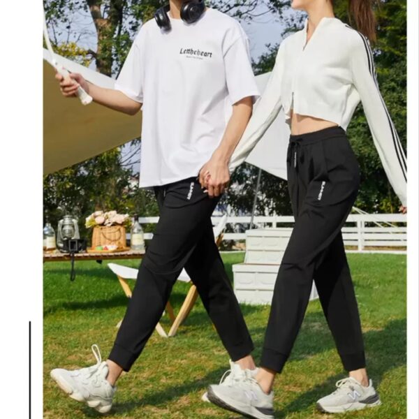 Jogger para hombre y mujer, en blanco y negro