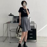 Camiseta oversize con estampado "Vacation's island"