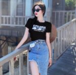 Camiseta "Outstanding visual" con estampado