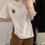 Camiseta oversize con estampado de osito