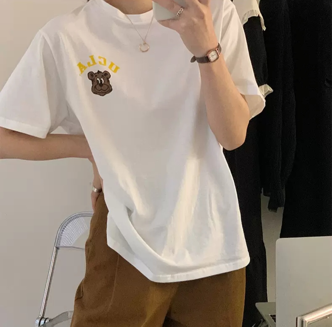 bb Camiseta oversize con estampado de osito - Image 1