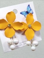 Aretes de flores, largos y cortos - Image 2