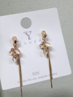 Aretes de flores, largos y cortos - Image 3