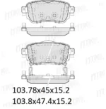 Pastillas de frenos traseras Nissan QASHQAI X-TRAIL 13-20 D1965 D4060-4EA0A - Image 2
