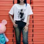 Camiseta oversize para mujer con estampado