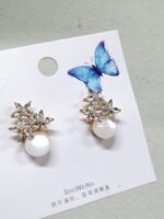 Aretes de perlas elegantes, largos y cortos - Image 6