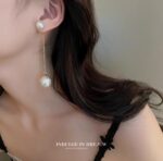 Aretes de perlas elegantes, largos y cortos - Image 7