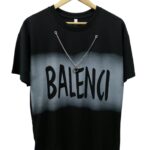 Camiseta "BALENCI" negro, con cadena