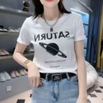 Camiseta "Saturn", con estampado de saturno