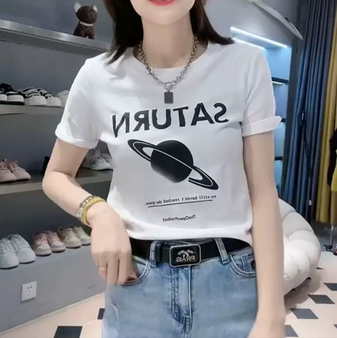 j Camiseta "Saturn", con estampado de saturno - Image 1