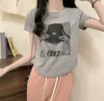 Camiseta 1987 con estampado elaborado, diseño coreano - Image 6