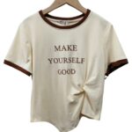 Camiseta "Make yourself good", simple y de cuello redondo