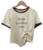 Camiseta "Make yourself good", simple y de cuello redondo