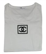 Camiseta con logo sencillo de Chanel, dos tipos de diseño - Image 4