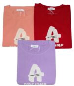 Camiseta con letra "A"  sencilla, en varios colores - Image 3