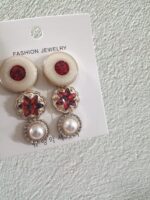 Tres pares de aretes - Image 6