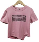 Camiseta corta/cropped con estampado "AlexanderWeng"