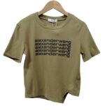 Camiseta corta/cropped con estampado "AlexanderWeng" - Image 3