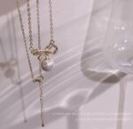 Collar con perla y lacito - Image 2