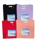 Camiseta sencilla, con estampado de cielo - Image 2