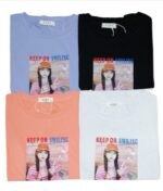 Camiseta con estampado sencillo, en colores pasteles - Image 5