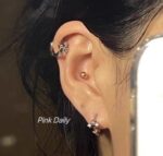 Aretes de cruces en aros - Image 3