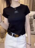 Camiseta con estampado simple "Paris"